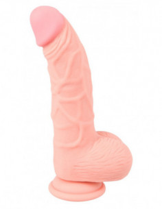 Medical Silicone Dildo 20 cm - Medical Silicone - colore della pelle chiaro (cod. 410) 2
