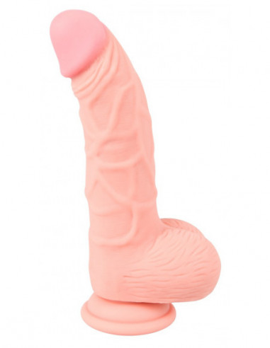 Medical Silicone Dildo 20 cm - Medical Silicone - colore della pelle chiaro (cod. 410)