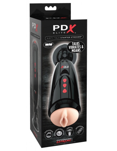 PEE Dirty Talk Starter Stroker