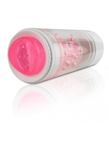 PET Roto-Bator Pussy White/Pin
