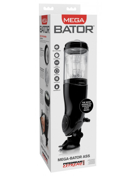 PET Mega-Bator Ass Black/Clear