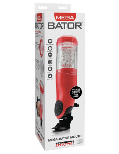 PET Mega-Bator Mouth Red/Clear