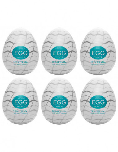 Tenga Egg Wavy II Pack of 6