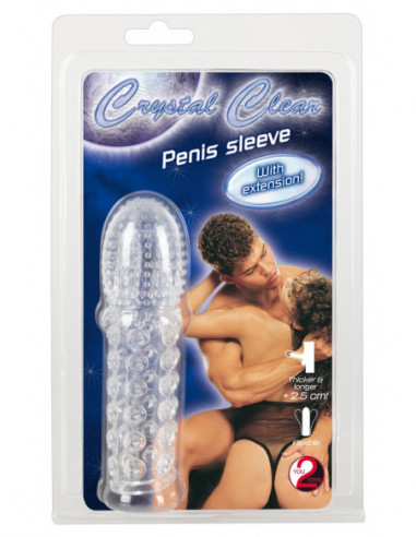 Crystal Clear Penis Sleeve wit -...