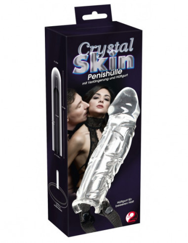 Crystal Skin Penis Sleeve - Crystal -...
