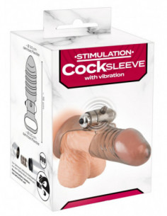 Cock Sleeve with vibration - You2Toys - trasparente