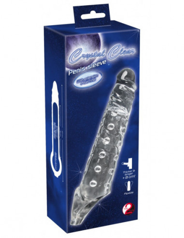 Crystal Skin Penis Sleeve - Crystal -...