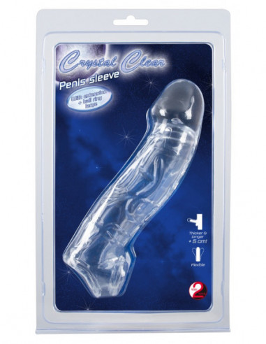 Crystal Clear Penis Sleeve wit - Crystal