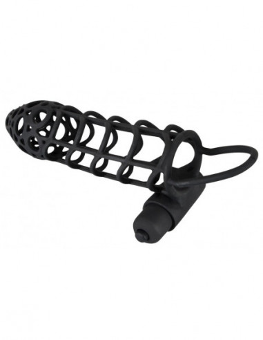 Silicone Sleeve Black Velvet M