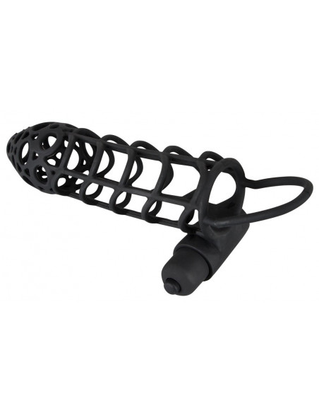 Silicone Sleeve Black Velvet M