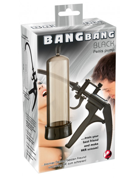 Bang Bang Black Scissors Grip Pompa del pene grande