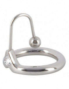 Penis Plug with Glans Ring - Penisplug - argento 2