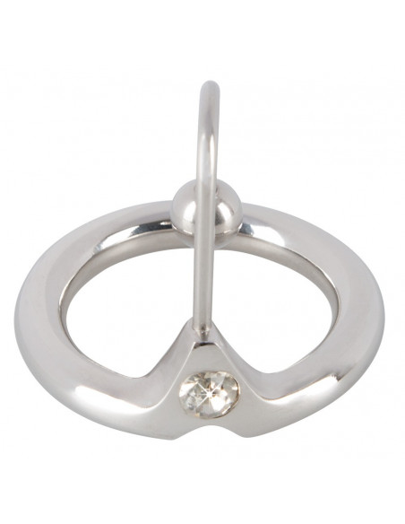 Penis Plug with Glans Ring - Penisplug - argento