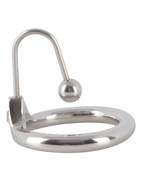 Penis Plug with Glans Ring - Penisplug - argento