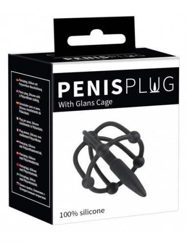 Penis Plug with Glans Cage