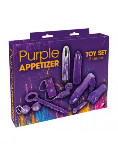 Purple Appetizer 9-piece set