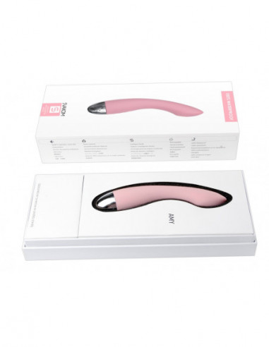 Amy Pale Pink Vibratore ergonomico a...