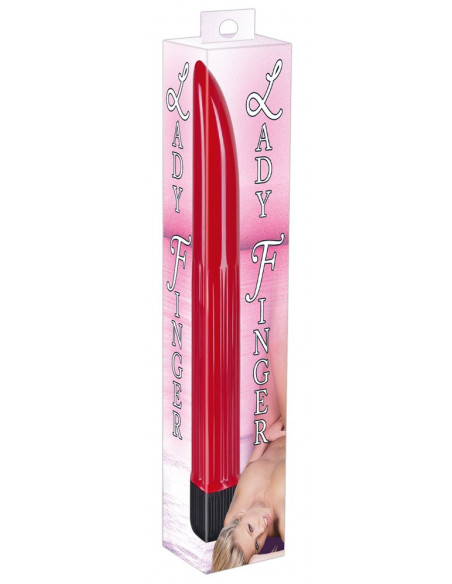 Vibrator Ladyfinger Rot