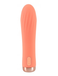 Peachy Mini Ribbed Vibrator 2