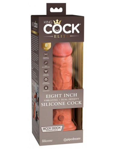 KCE 8 DD Vibrating Cock Tan