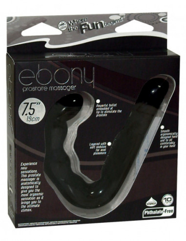 Ebony Prostate Massager black