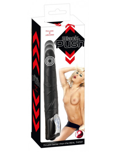 Black Push Thrusting Vibrator