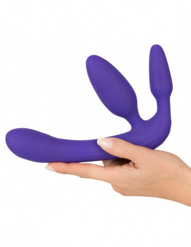 Vibrating Strapless Strap-On 3 - Strapless Strap-On - viola