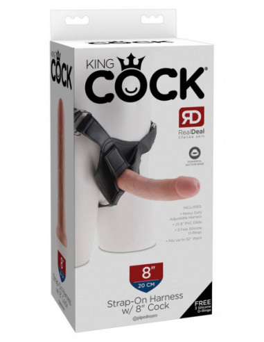 King Cock Strap-On 8 inch