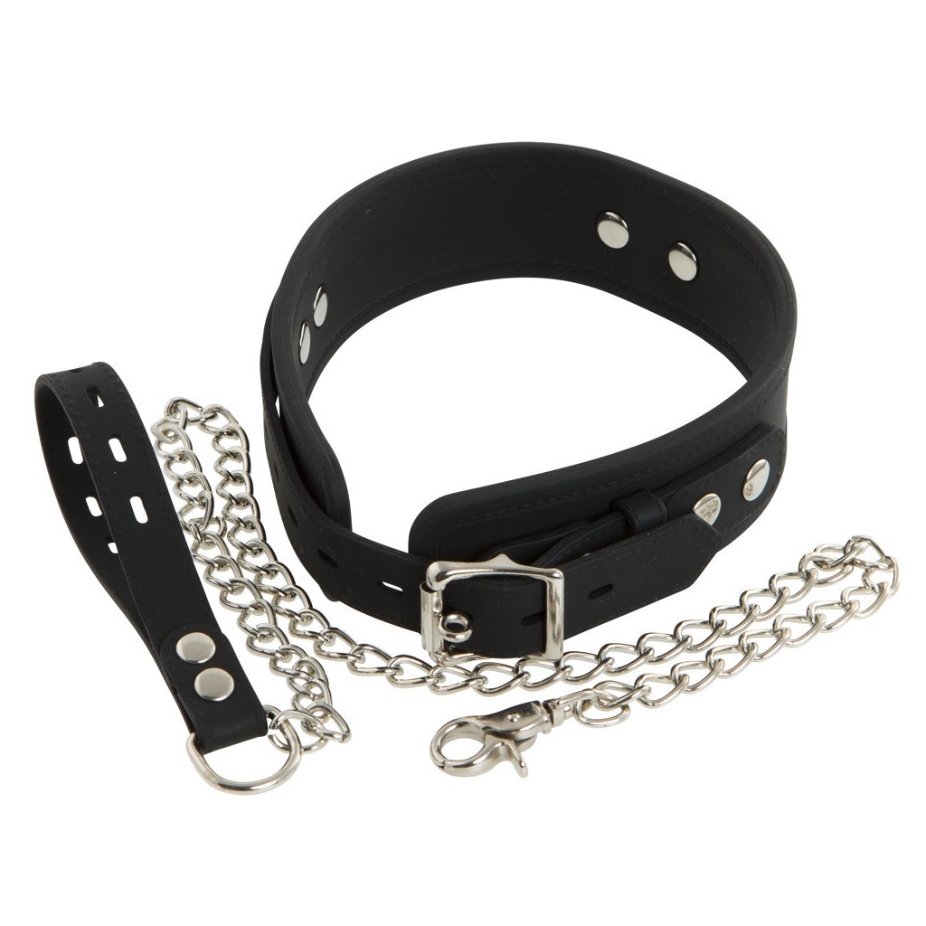 Collare in silicone con guinzaglio
