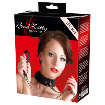 Collare in silicone con guinzaglio